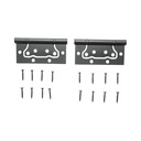 Set 2 balamale mobilier coplanare tip fluture 100x50mm, otel negru, suruburi incluse