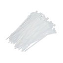 Faseta colier plastic alb 2.5x100mm 100 buc/set Longroad