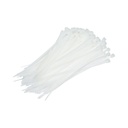 Faseta colier plastic alb 3.6x150mm 100 buc/set Longroad