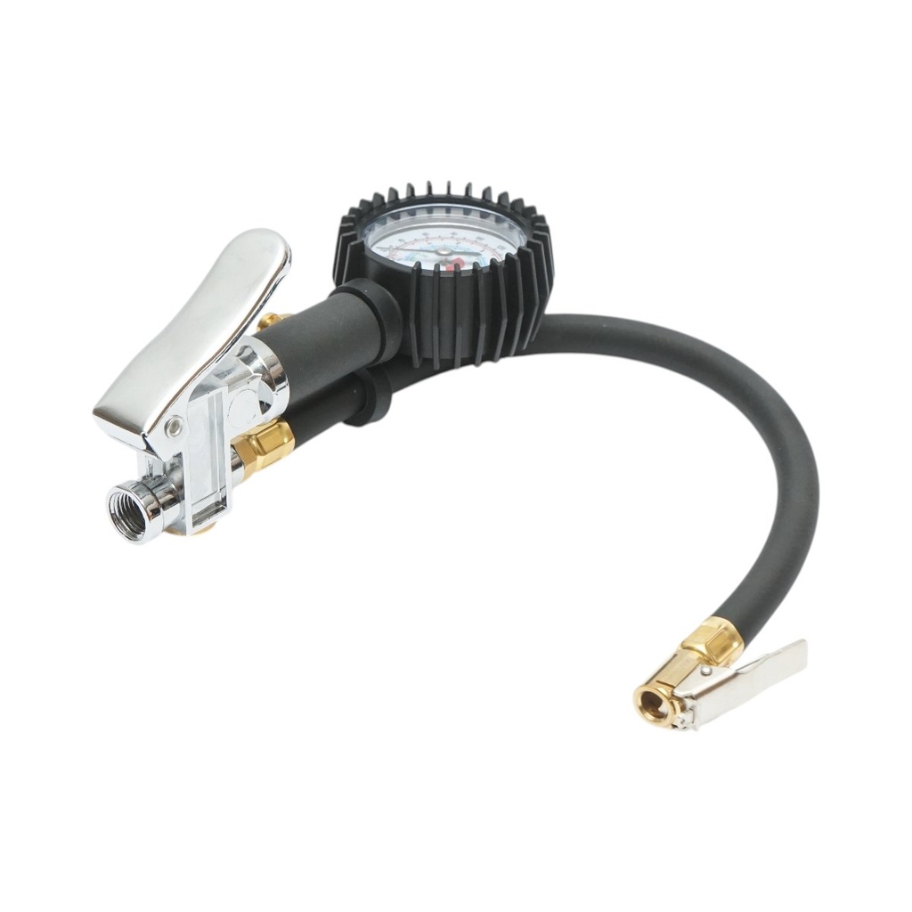 Pistol umflat roti cu furtun si manometru mecanic 0-15 bar