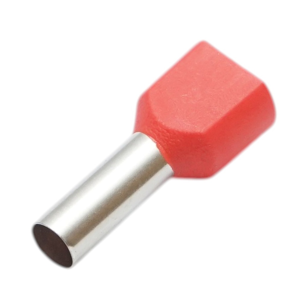 [AMAT6-127043] Pini terminali electrici dubli izolati 2x6mm²/14mm TE6014 Longroad