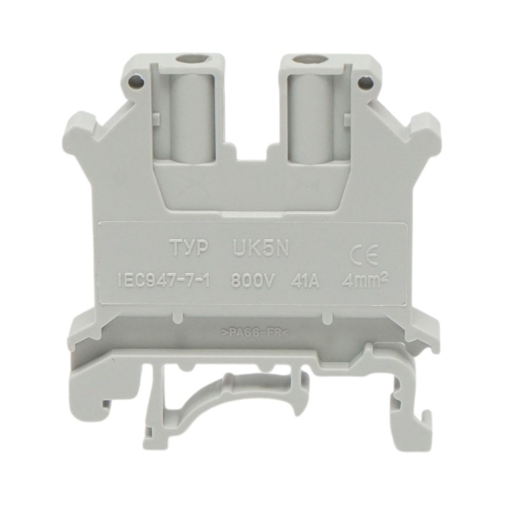 Clema de sir pe sina DIN 4mm² 41A 800V gri UK5N Longroad