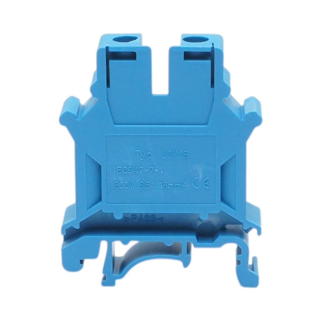 [AMAT6-127054] Clema de sir pe sina DIN 16mm² 85A 800V albastra UK16N Longroad