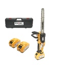 Drujba electrica profesionala 1060W cu 2 acumulatori 21V, 6Ah Li-ion, motor brushless, lama 12 inch (300mm)