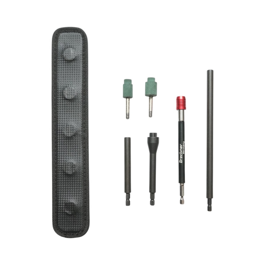 Set freza curatare locas valva janta auto tubeless 7 piese