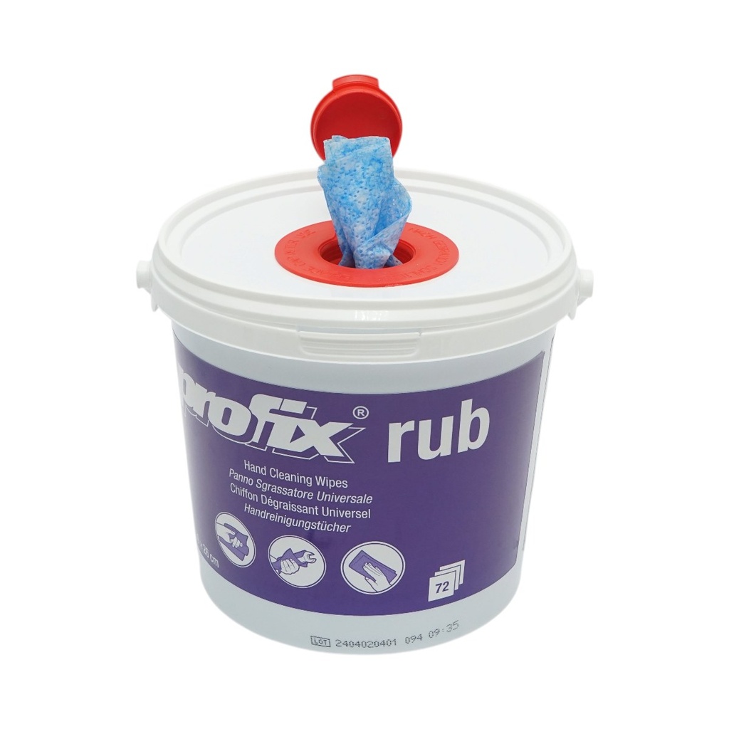 Lavete umede profesionale abrazive 30x26cm curatare maini, unelte, piese 72 buc/set Profix Rub