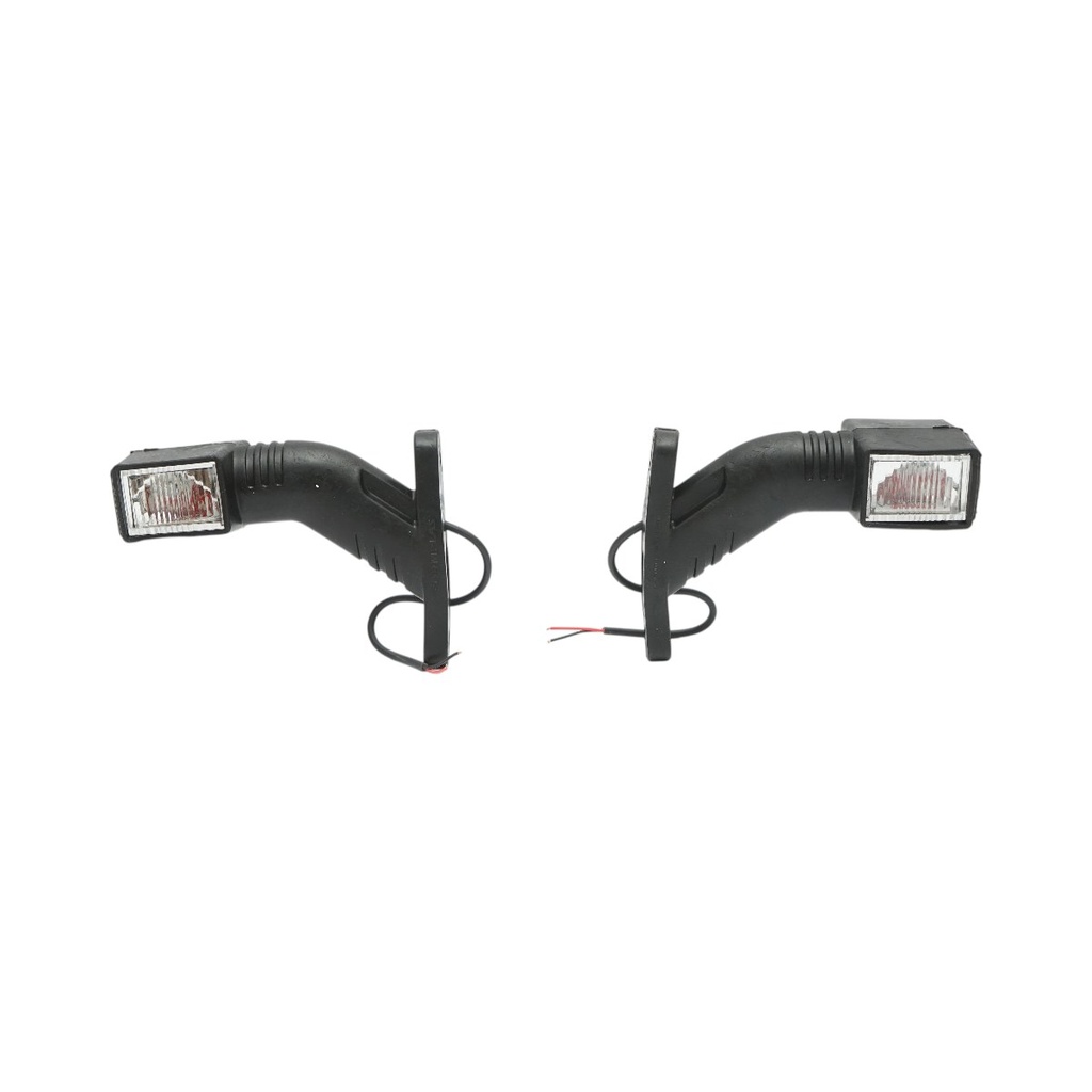 Set lampi gabarit laterale LED 3 functii 12V-24V rosu-alb-galben 140mm