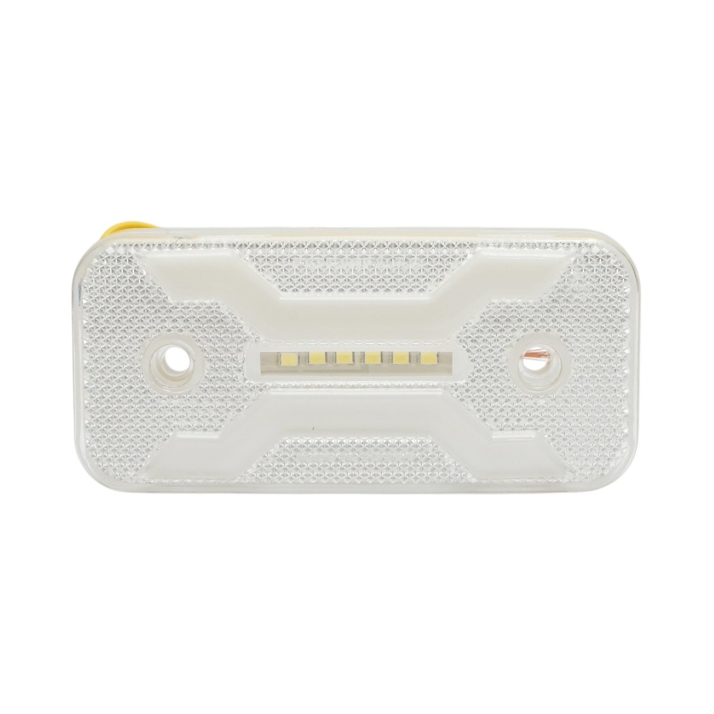 Lampa gabarit laterala LED 12V-24V alba 2 functii, model X NEON, 30 LED-uri 110x52x16mm