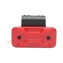 Lampa gabarit laterala LED cu suport 12V-24V rosie 2 functii, model X NEON, 30 LED-uri 110x52x16mm