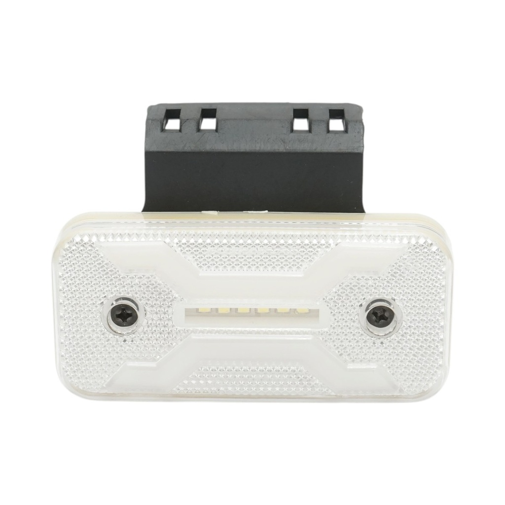 Lampa gabarit laterala LED cu suport 12V-24V alba 2 functii, model X NEON, 30 LED-uri 110x52x16mm