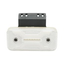 Lampa gabarit laterala LED cu suport 12V-24V alba 2 functii, model X NEON, 30 LED-uri 110x52x16mm