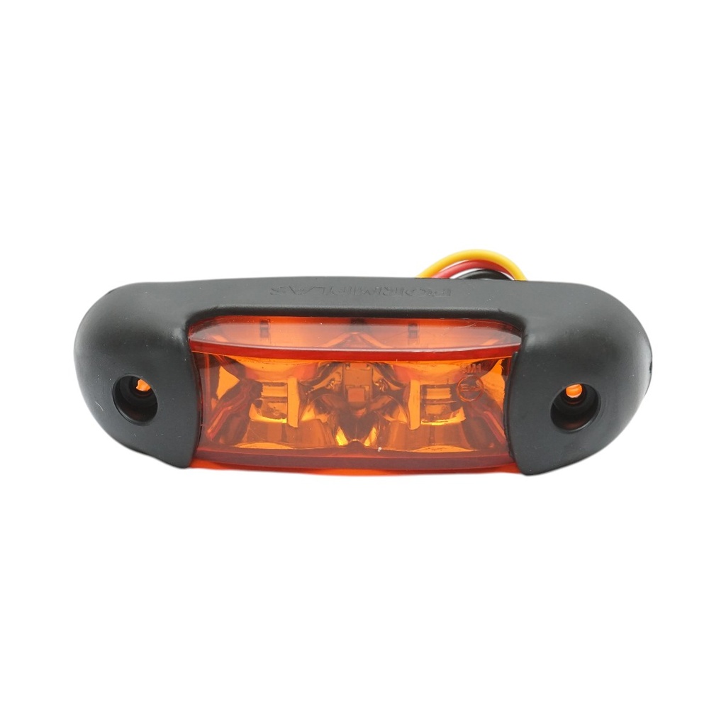 Lampa pozitie laterala LED 12-24V galbena cu semnalizare 110x30x28mm