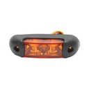 Lampa pozitie laterala LED 12-24V galbena cu semnalizare 110x30x28mm
