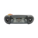 Lampa pozitie laterala LED 12-24V alb-galben-rosu fumuriu 110x32x28mm