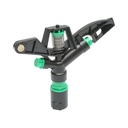 Aspersor de impact reglabil cu brat oscilant, 2 duze, raza 8-11m, debit 18-25 L/min, filet interior 1 inch
