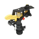Aspersor de impact reglabil cu brat oscilant, duza 4mm, raza 5-10m, debit 15-28 L/min, filet exterior 3/4 inch