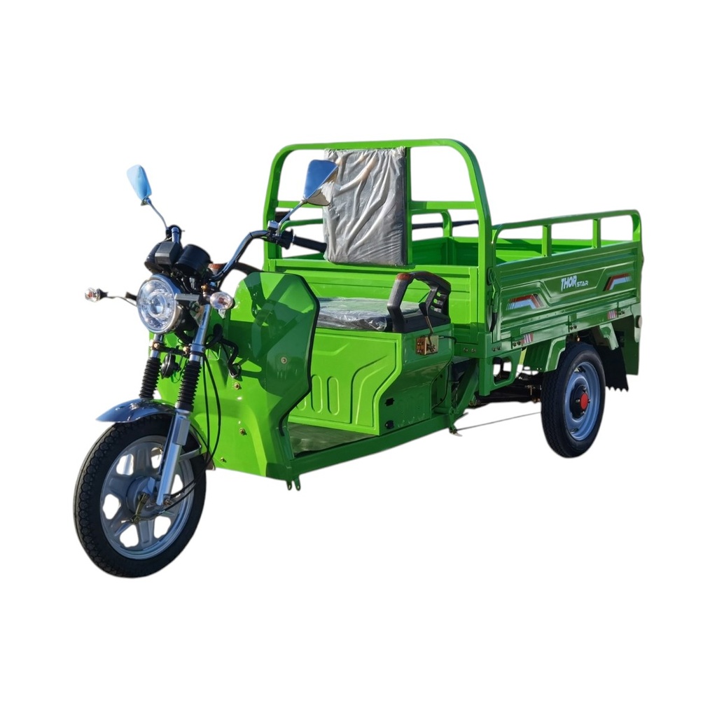 Triciclu electric Thor STAR verde cu CIV 1200W 60V45Ah