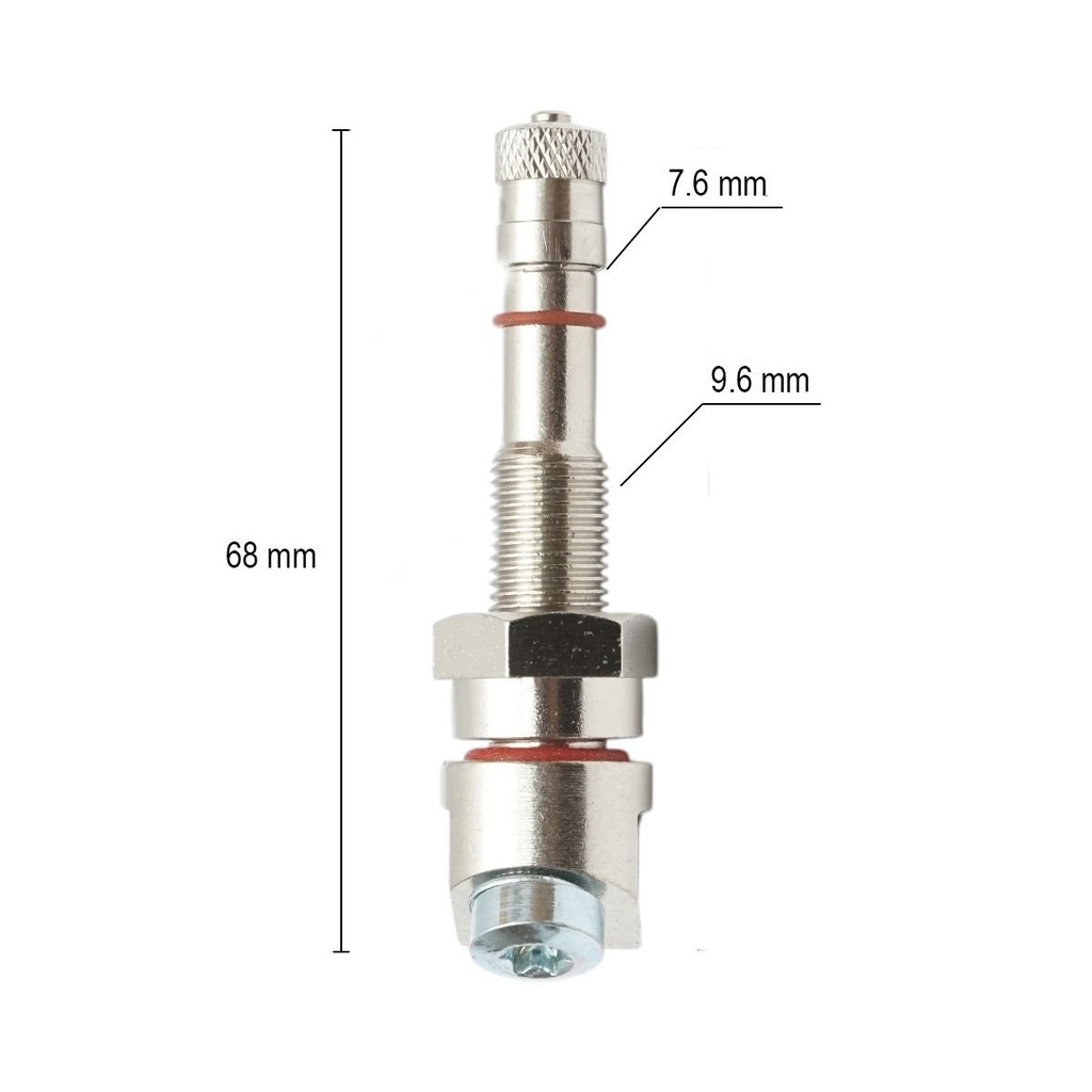 Valva roata camion tubeless metalica 68mm compatibila senzor TPMS