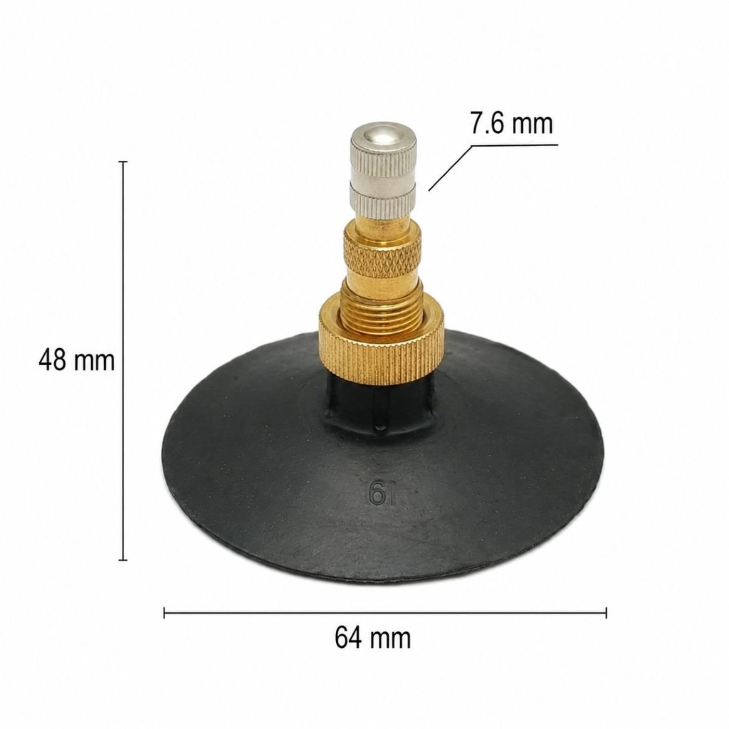 Valva camera de aer aplicata TR218A cu palarie mare 64mm