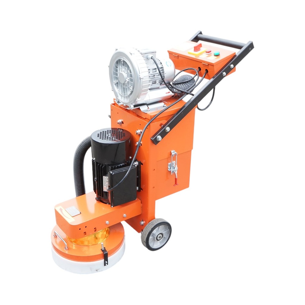 Masina de slefuit si lustruit pardoseli beton 350mm, 4kW, 220V, aspirare 0.75kW, viteza rotatie 720 r/min, 3 capete diamantate