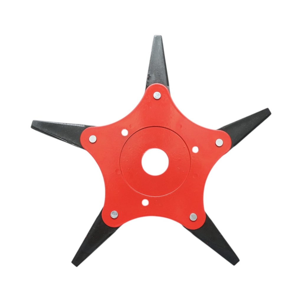 Disc motocoasa cu 5 cutite pliabile 255x25.4mm otel