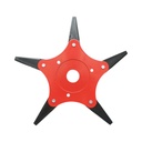Disc motocoasa cu 5 cutite pliabile 255x25.4mm otel