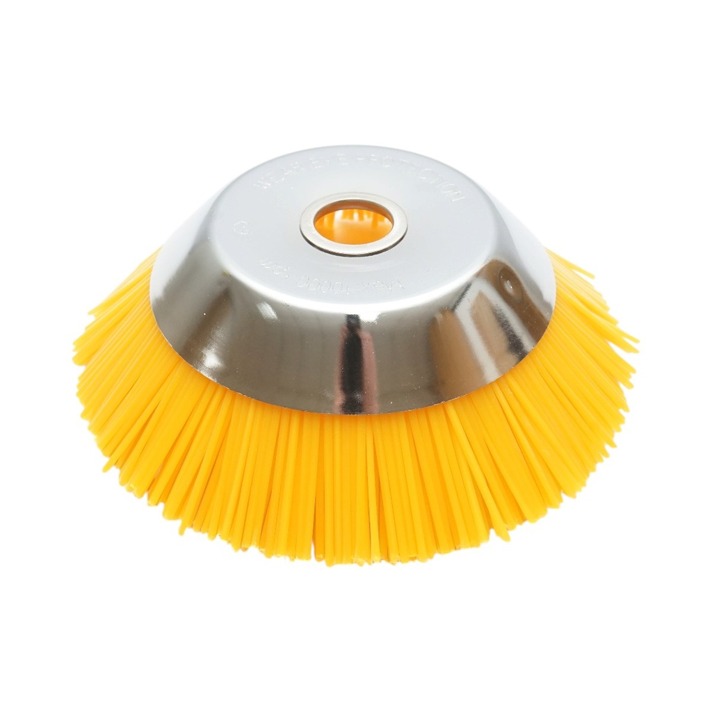 Disc perie nylon motocoasa 200x25.4mm pentru curatare buruieni, rosturi, pavaj