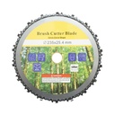 Disc motocoasa cu lant de drujba 235x25.4mm, 18 dinti pentru arbusti, crengi, vegetatie densa