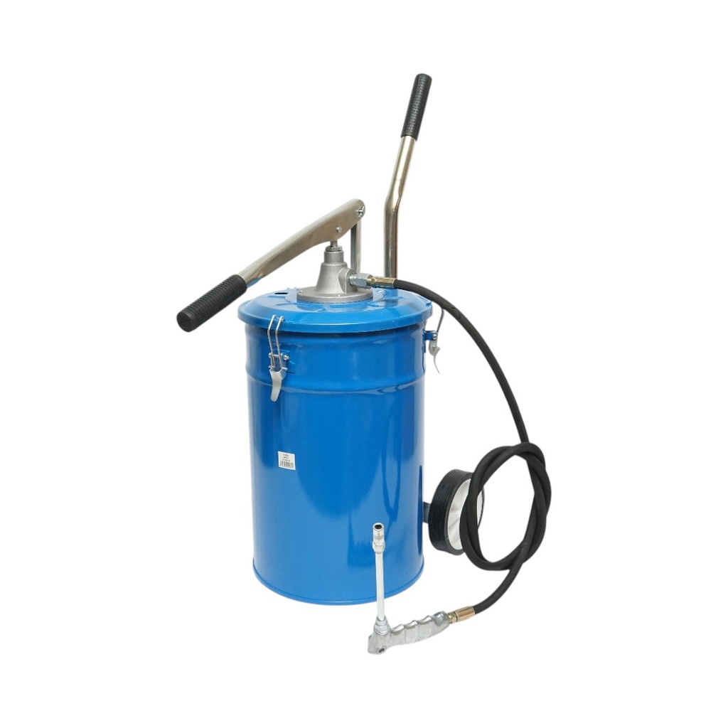 Pompa de gresare manuala 25kg cu roti si furtun 1.5m