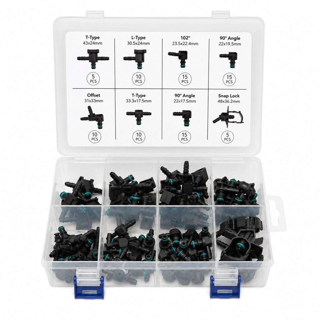Trusa conectori conducta retur injectoare diesel common rail 85 piese