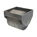 Rola rulare container basculabil 200x178mm, suport sudabil, otel brut