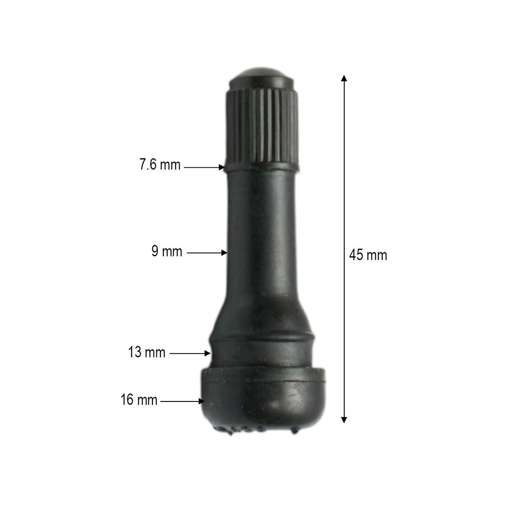 Valva roata tubeless premium EPDM TR438 45mm