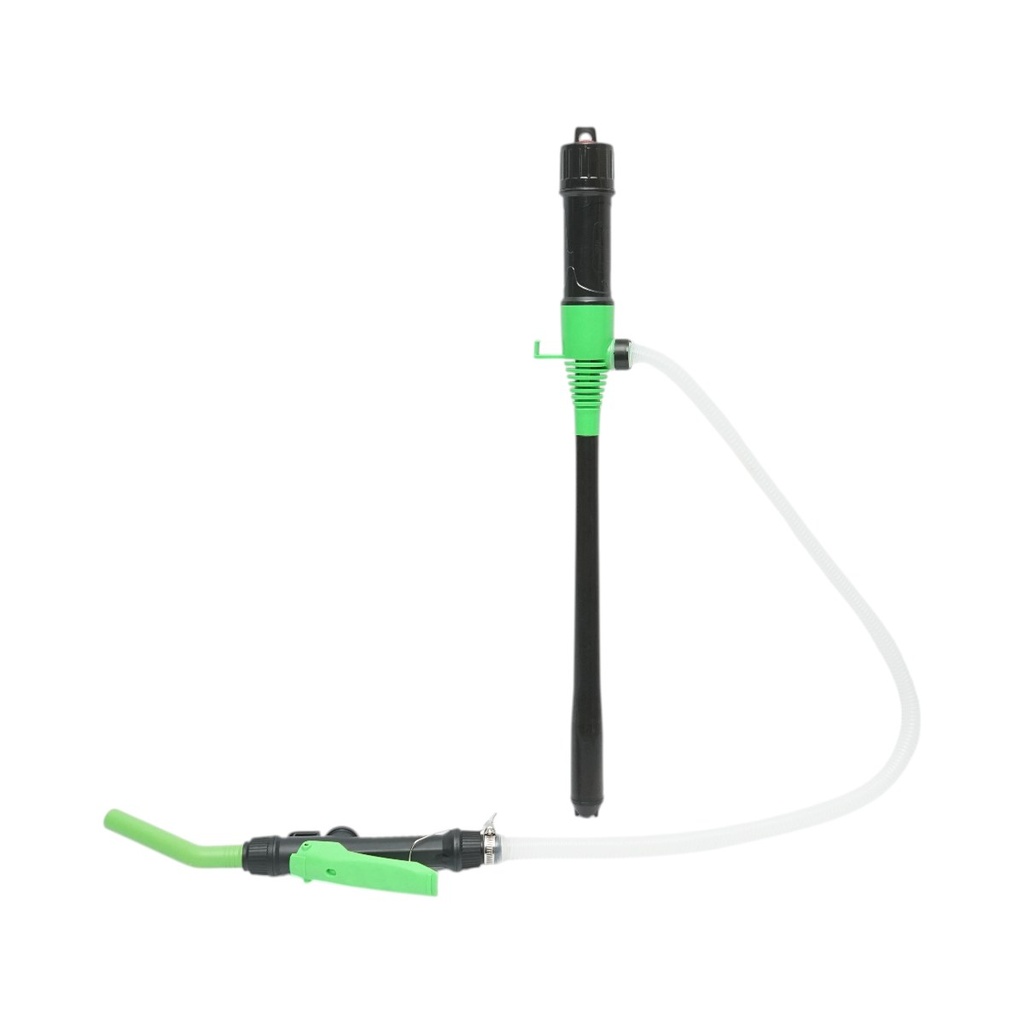 Pompa electrica transfer combustibil portabila cu baterii, debit 9 L/min, duza control flux, furtun flexibil 90cm