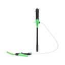Pompa electrica transfer combustibil portabila cu baterii, debit 9 L/min, duza control flux, furtun flexibil 90cm