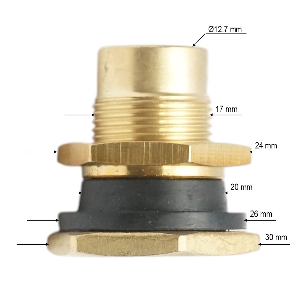 Valva roata camion tubeless alama 27mm SP8