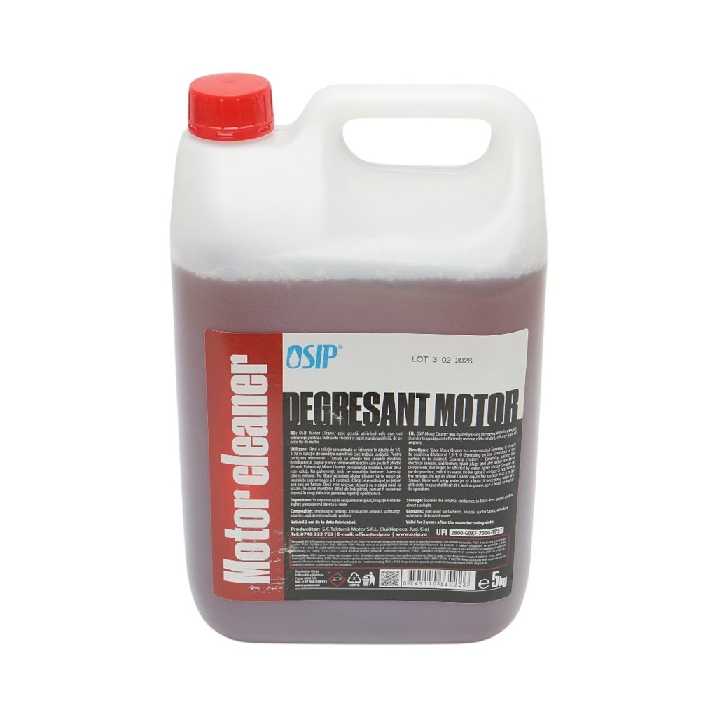Solutie curatare si degresare motor concentrata profesionala Motor Cleaner Osip 5kg