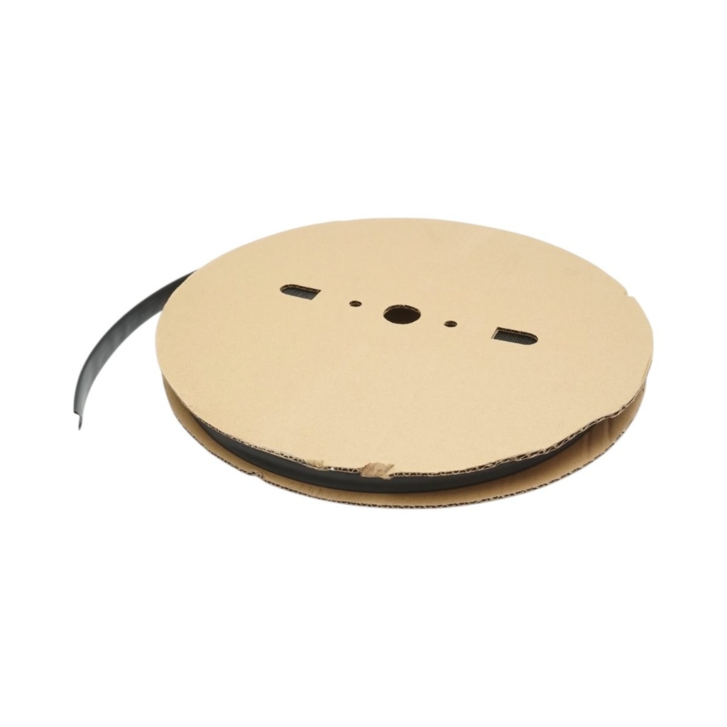 Tub termocontractabil 15mm negru 100m/rola