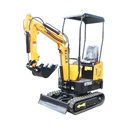 Mini excavator 1T cu semicabina, motor diesel 9.5CP, adancime sapare 1750mm, capacitate ridicare 350kg, latime cupa 380mm THOR
