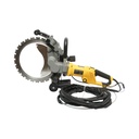 Masina de taiat beton electrica 5000W, 220V, disc inelar diamantat 400mm, adancime 290mm, pompa apa automata 20 L/min
