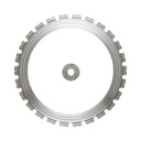 Disc inelar diamantat segmentat 400mm, 26 dinti, rola antrenare pentru masina de taiat beton