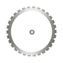 Disc inelar diamantat segmentat 510mm, 30 dinti, caneluri interioare cu rola antrenare pentru masina de taiat beton