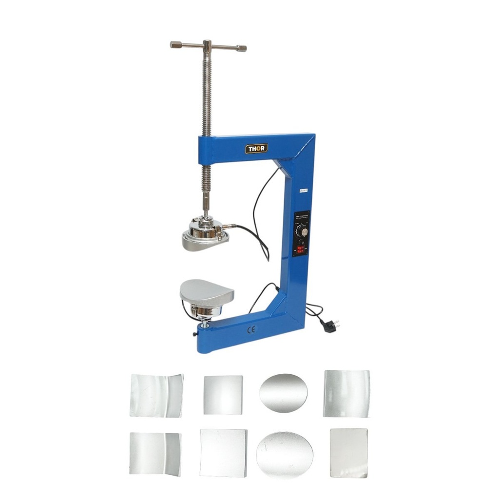 Dispozitiv electric vulcanizare anvelope la cald 2x500W, 220V, 8 adaptoare aluminiu, timer 0-120 minute THOR