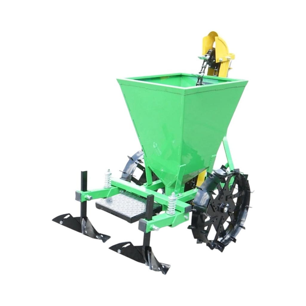 Masina de plantat cartofi pe 1 rand cu buncar 90kg model Polonia