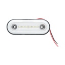 Lampa gabarit laterala ovala LED NEON 12V-24V alba 24 LED-uri 115x44x16mm