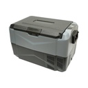 Frigider auto 35L cu compresor 12V-24V-220V, 60W, afisaj LCD, zona dubla de racire, USB 630x390x390mm