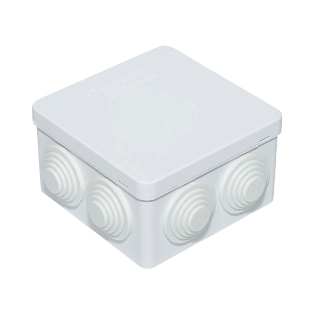 Doza derivatie patrata aparenta 7 intrari 85x85x50mm IP55