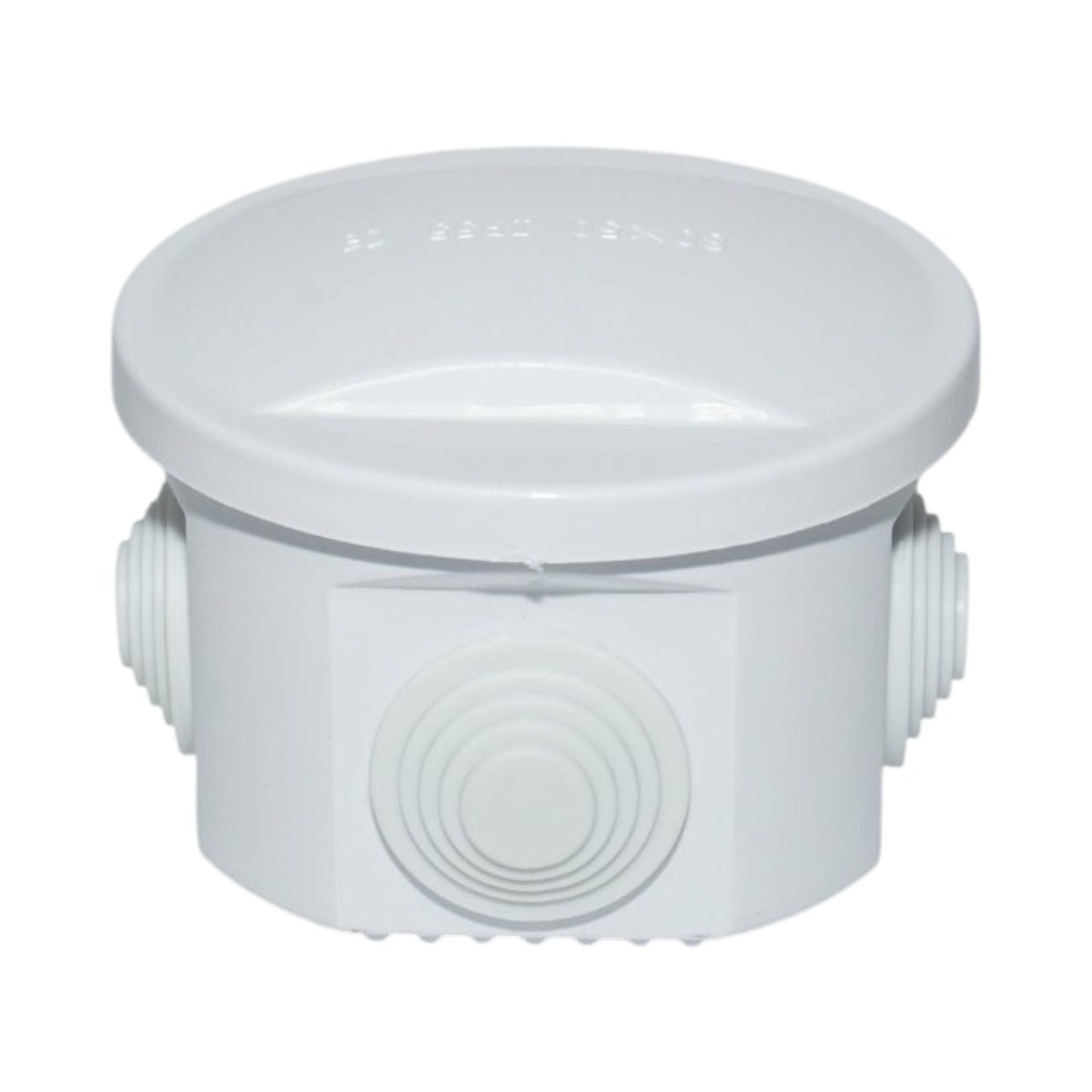 Doza derivatie rotunda aparenta 4 intrari 80x50mm IP55
