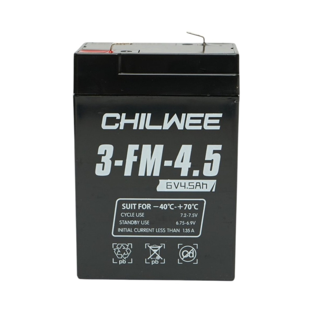 Baterie VRLA plumb acid 6V 4.5Ah 70x47x100mm 3-FM-4.5 CHILWEE