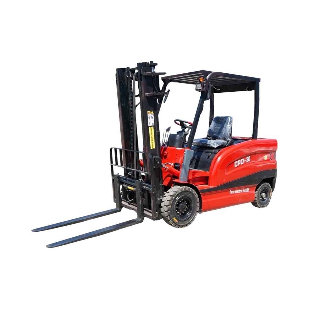 Stivuitor electric 3T duplex 3m cu translatie laterala, baterie Li-ion 60V/100Ah, pornire cu amprenta