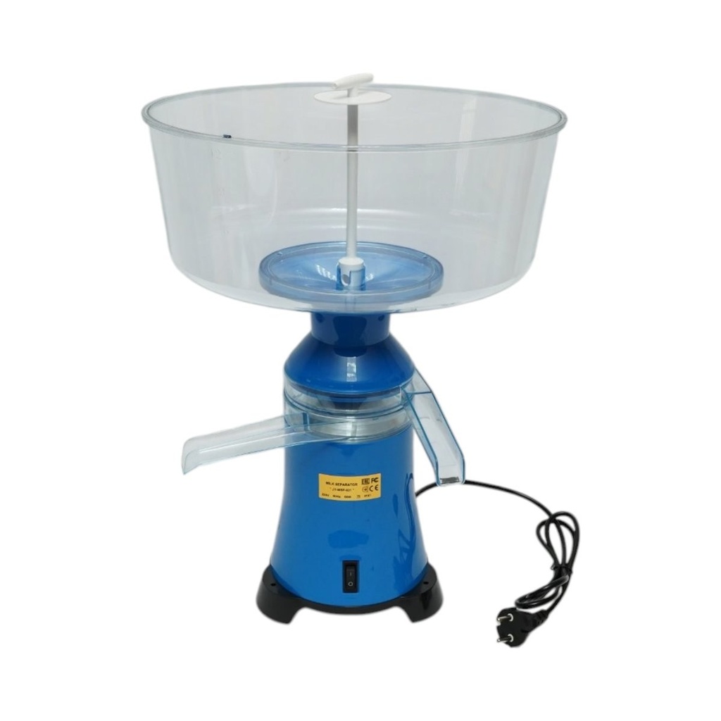 Separator smantana din lapte sau pentru degresat automat 60W, 220V, recipient plastic 12L, capacitate 80 L/h